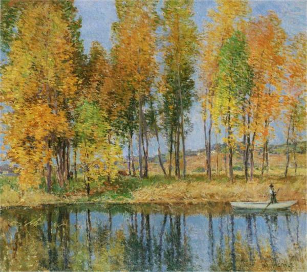 Autumn Festival by Willard Leroy Metcalf