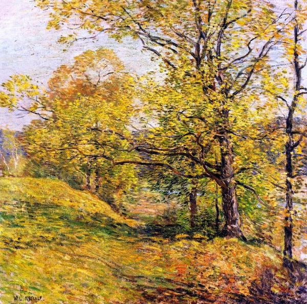 Budding Trees by Willard Leroy Metcalf