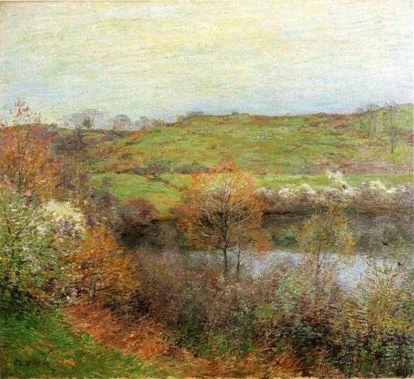 Buds And Blossoms by Willard Leroy Metcalf