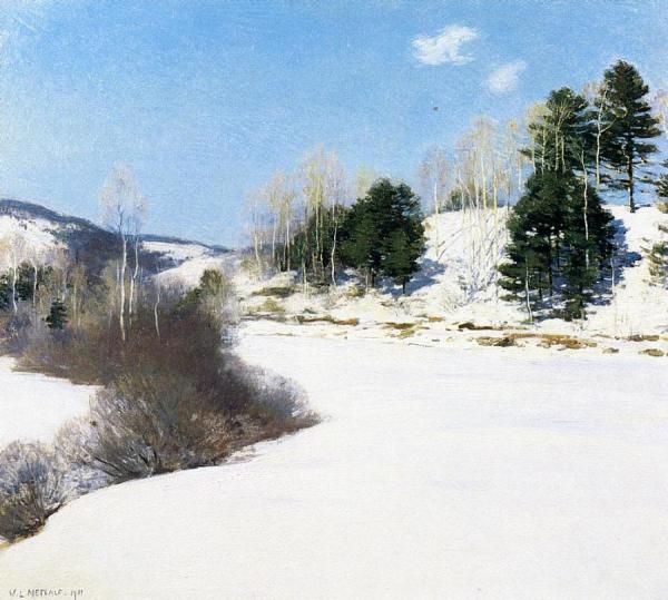 Hush Of Winter by Willard Leroy Metcalf