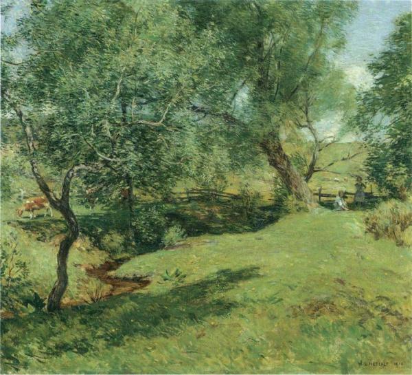 June Pastoral by Willard Leroy Metcalf