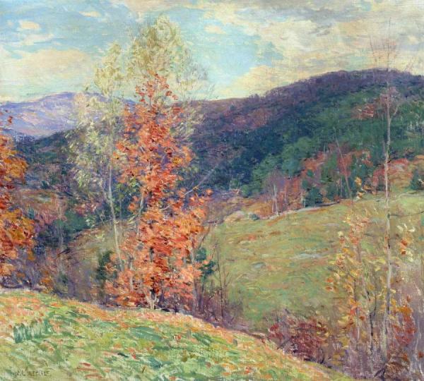 October Afternoon, Vermont by Willard Leroy Metcalf Oil Painting Reproductions