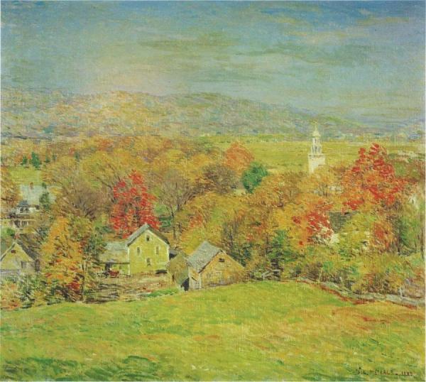October Morning by Willard Leroy Metcalf