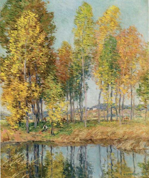 October Morning by Willard Leroy Metcalf