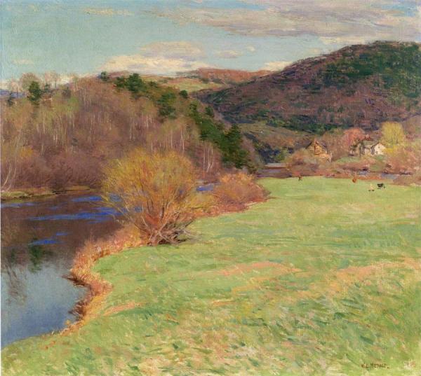 Springtime Along The River by Willard Leroy Metcalf