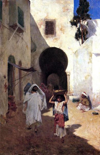 Street Scene, Tangiers by Willard Leroy Metcalf
