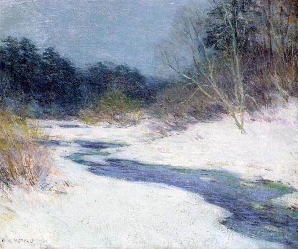 Thawing Brook by Willard Leroy Metcalf