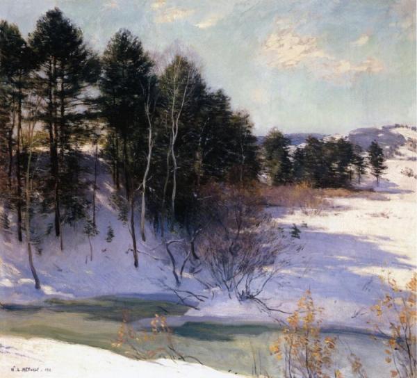 Thawing Brook by Willard Leroy Metcalf