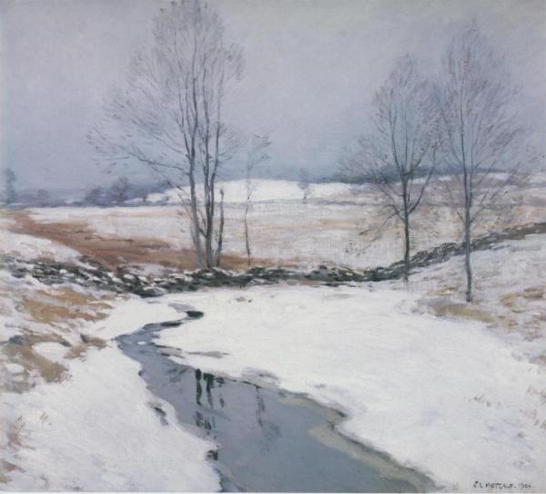 The First Snow by Willard Leroy Metcalf