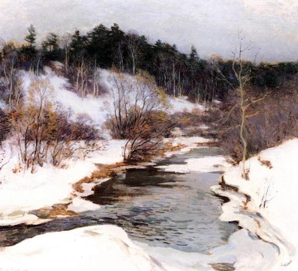 Willard Leroy Metcalf The Frozen Pool, March
