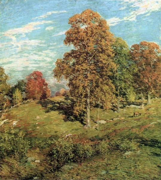The Golden Hour by Willard Leroy Metcalf