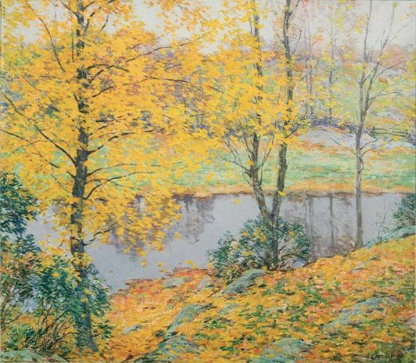 Willard Leroy Metcalf The Golden Screen