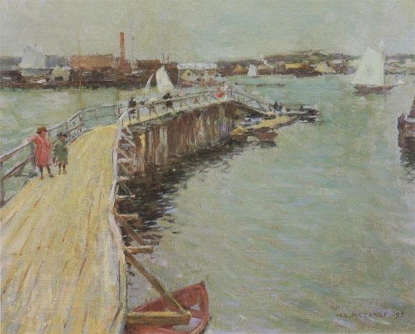 The Jetty by Willard Leroy Metcalf