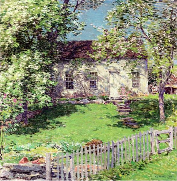 The Little White House by Willard Leroy Metcalf Oil Painting Reproductions