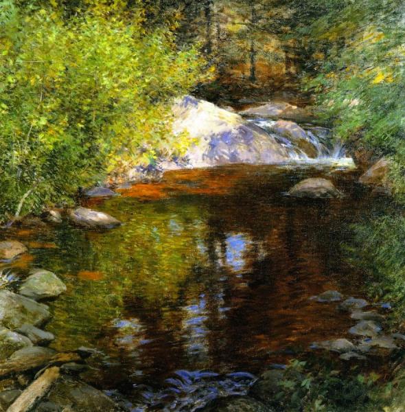 The Pool by Willard Leroy Metcalf
