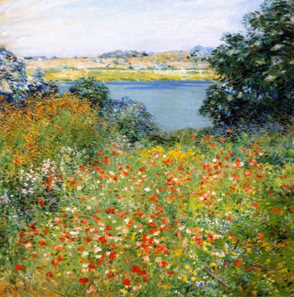 The Poppy Garden by Willard Leroy Metcalf