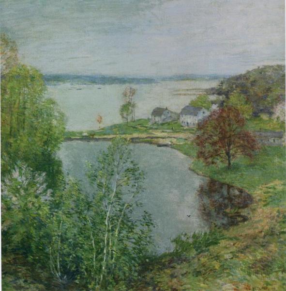 The Red Maple by Willard Leroy Metcalf