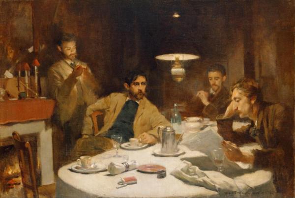 The Ten Cent Breakfast by Willard Leroy Metcalf