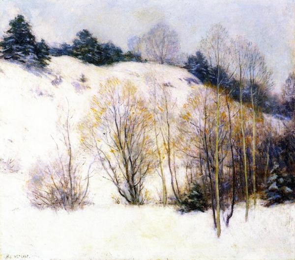 Willows In March by Willard Leroy Metcalf Oil Painting Reproductions