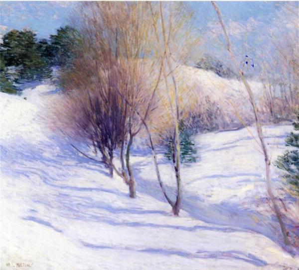 Winter In New Hampshire by Willard Leroy Metcalf