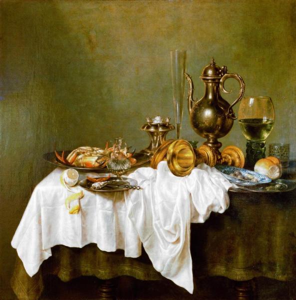 Breakfast With A Crab by Willem Claesz Heda