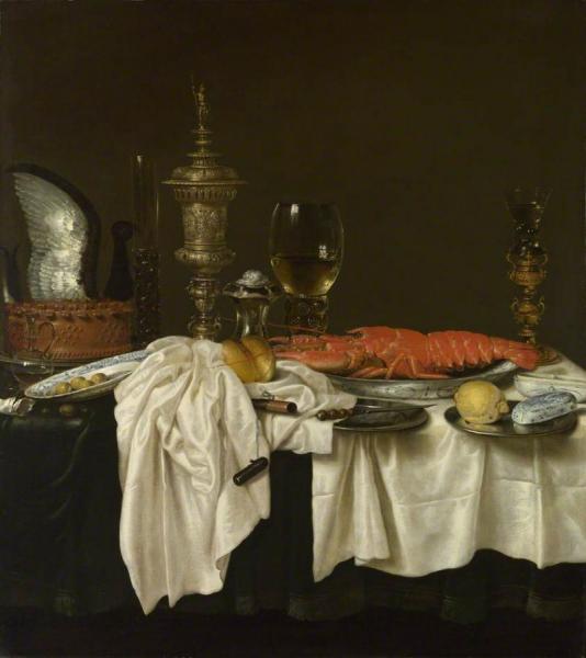 Still Life With A Lobster by Willem Claesz Heda