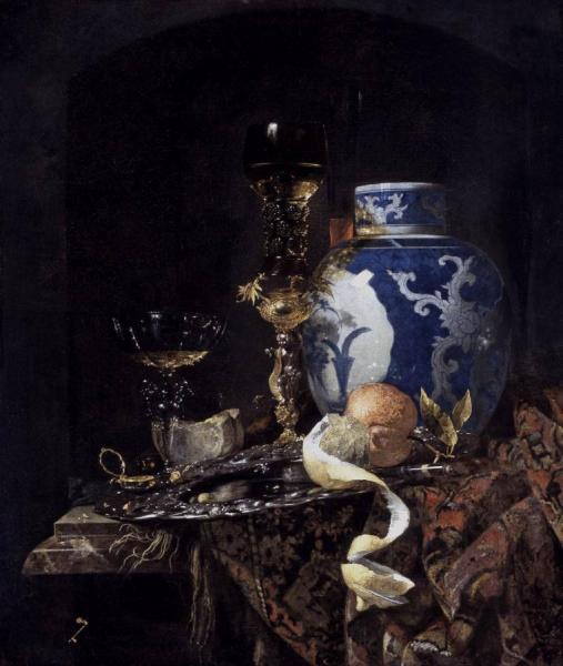 Still-life With A Late Ming Ginger Jar by Willem Kalf Oil Painting Reproductions