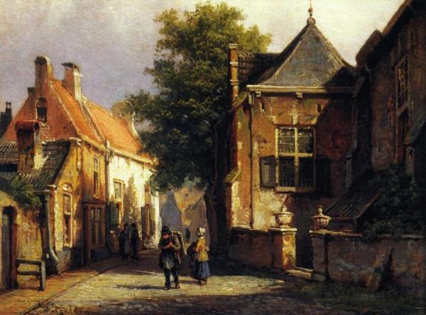 Willem Koekkoek View Of Amsterdam