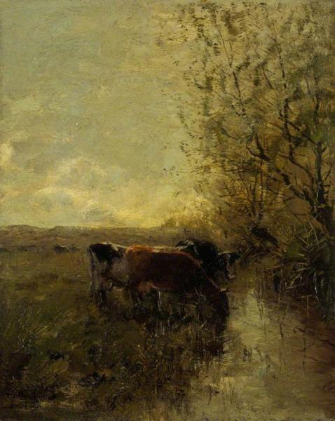 A Silver Stream by Willem Maris Oil Painting Reproductions