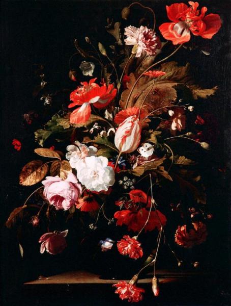 Still Life With Flowers by Willem Van Aelst