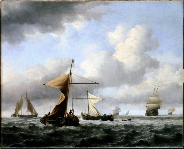 A Brisk Breeze by Willem Van De Velde The Younger