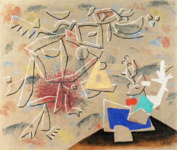 Marble Relief by Willi Baumeister Oil Painting Reproductions