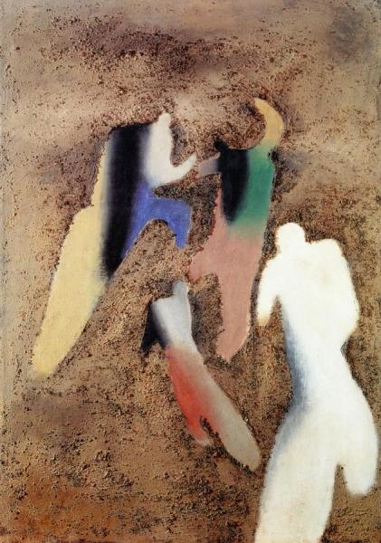 Tennis Players by Willi Baumeister Oil Painting Reproductions