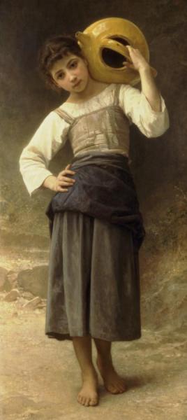 Girl Going To The Fountain, 1885 by William Adolphe Bouguereau