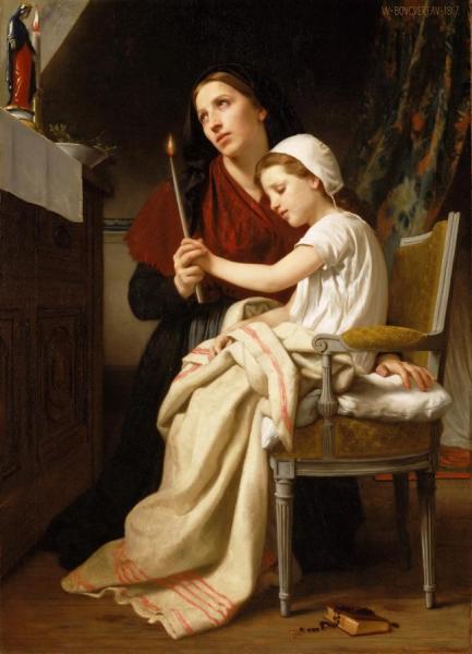 An Offering Of Thanks by William Adolphe Bouguereau Oil Painting Reproductions