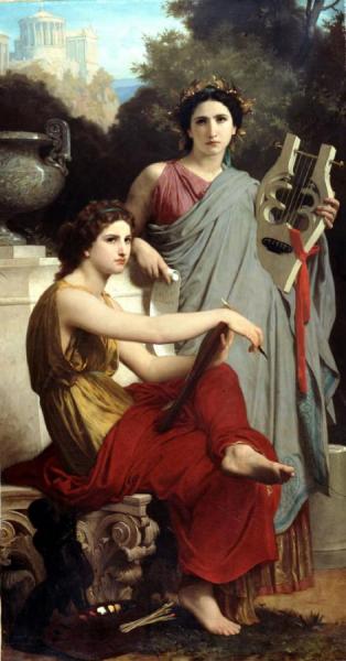 Art And Literature by William Adolphe Bouguereau