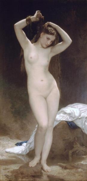 Bather, 1870 by William Adolphe Bouguereau