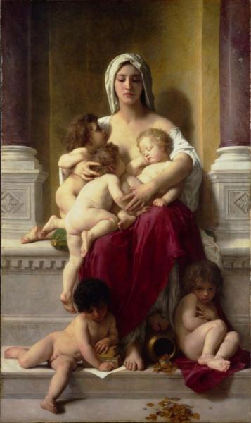 Charity by William Adolphe Bouguereau