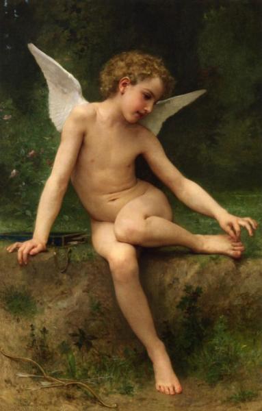 Cupid With Thorn by William Adolphe Bouguereau Oil Painting Reproductions
