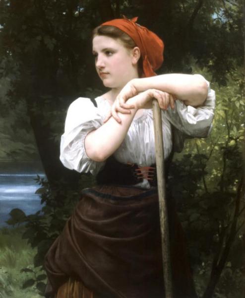 Faneuse by William Adolphe Bouguereau