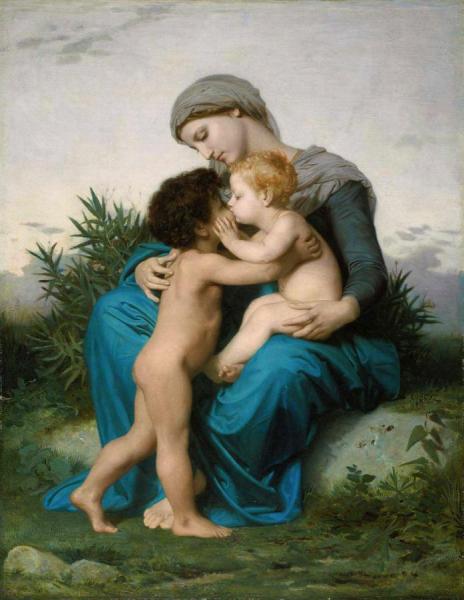 Fraternal Love by William Adolphe Bouguereau Oil Painting Reproductions