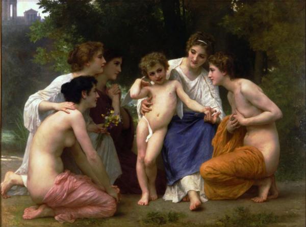 L'admiration by William Adolphe Bouguereau