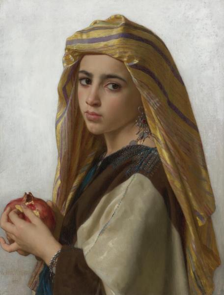L'orientale à La Grenade by William Adolphe Bouguereau Oil Painting Reproductions