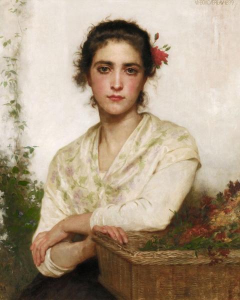 William Adolphe Bouguereau La Bouquetiere
