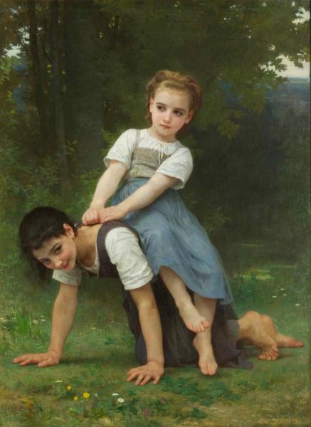 La Bourrique (the Horseback Ride) by William Adolphe Bouguereau