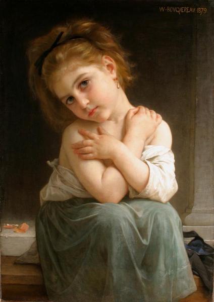 La Frileuse by William Adolphe Bouguereau Oil Painting Reproductions