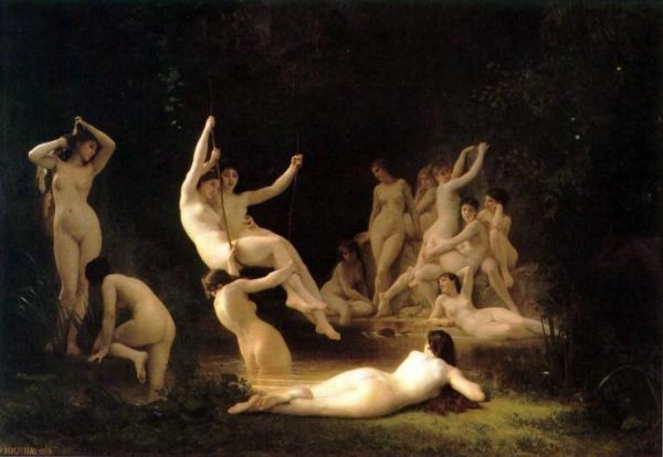 La Nymphee by William Adolphe Bouguereau