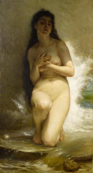 La Perle,1894 by William Adolphe Bouguereau