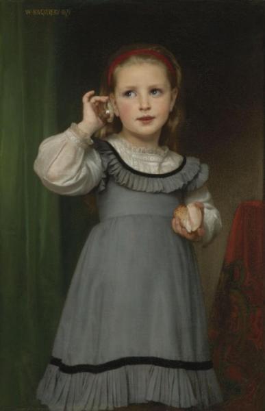 Le Bruit De La Mer by William Adolphe Bouguereau Oil Painting Reproductions