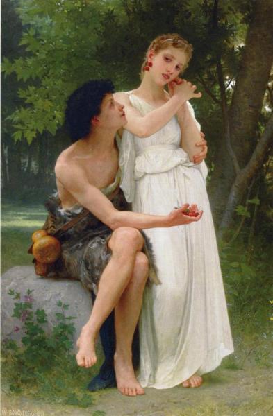 Le Premiers Bijoux by William Adolphe Bouguereau Oil Painting Reproductions